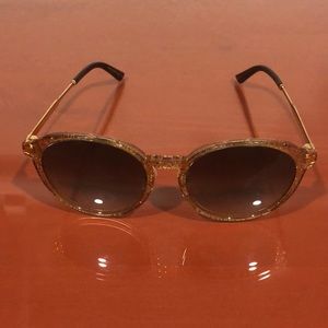 Gold Glitter Gucci Sunglasses